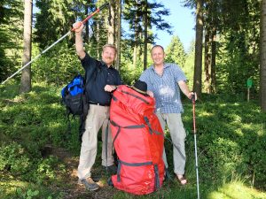 SWR-Moderatioren Berschorner und Kunold: Trekking Schwarzwald