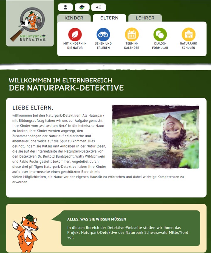 Naturpark-Detektive gehen online