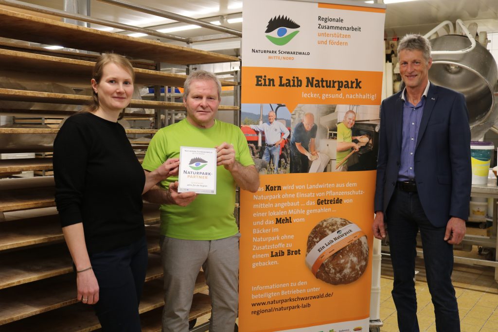 Auszeichnung Bäckerei Waidele zum Naturpark-Partner