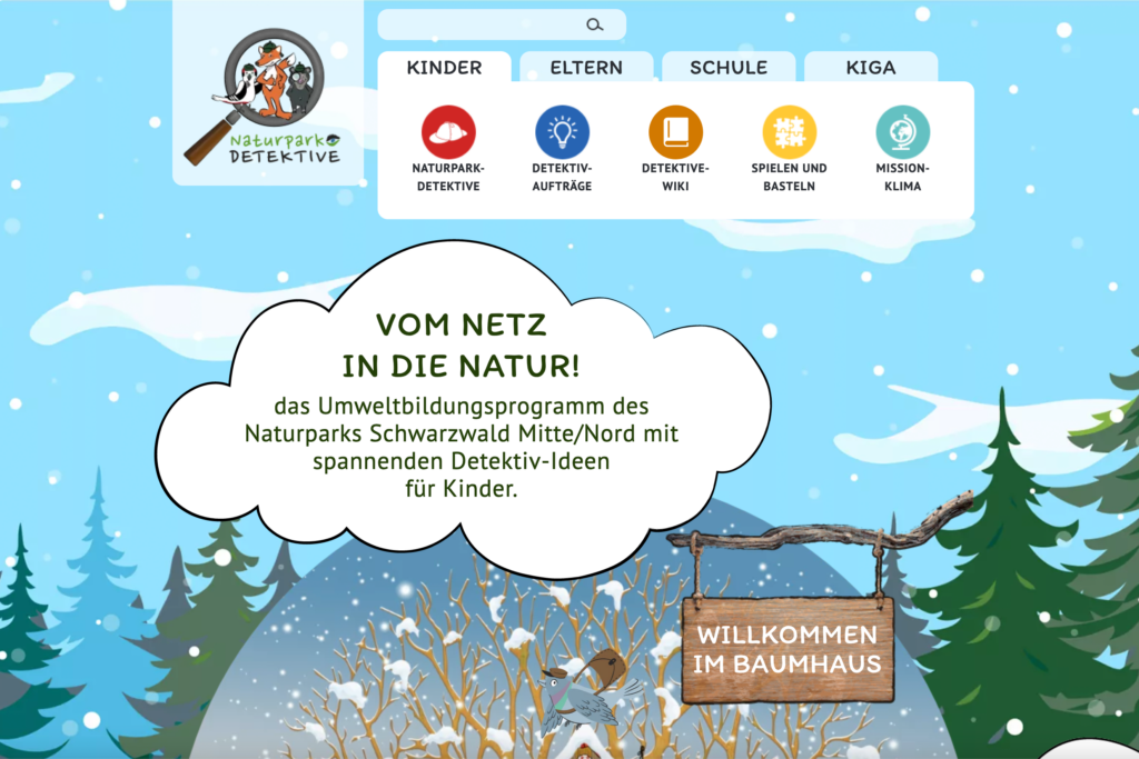 Website Naturpark-Detektive